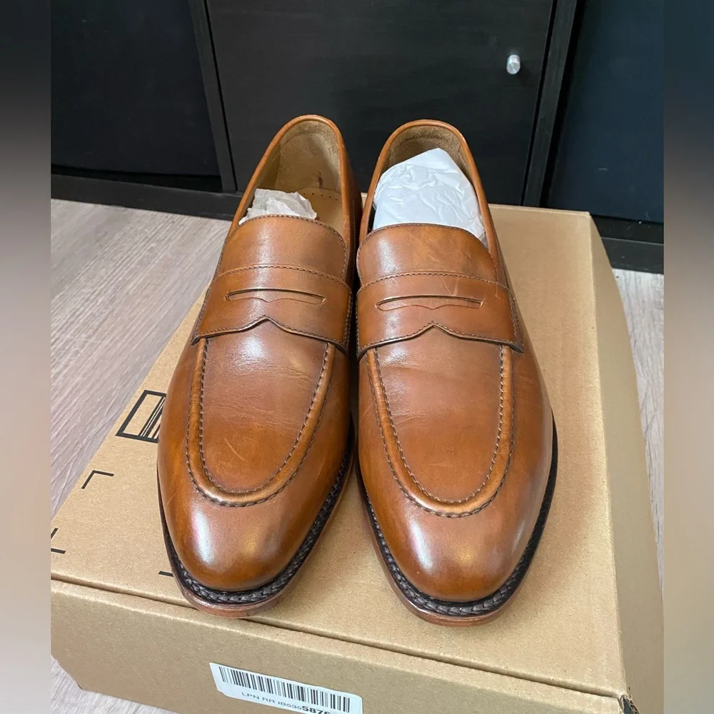 Johnston & Murphy Men’s Meade Penny Loafer - Tan size 13D - Picture 1 of 9